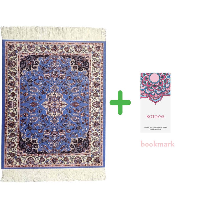 kotoyas Rug Mouse Pad, 2 Pack Woven Rug Bohemian Style Carpet Mouse Pad for Table DÃ©cor - Image 2